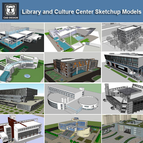 【Download 15 Library Sketchup 3D Models】 (Recommanded!!) - CAD Design | Download CAD Drawings | AutoCAD Blocks | AutoCAD Symbols | CAD Drawings | Architecture Details│Landscape Details | See more about AutoCAD, Cad Drawing and Architecture Details