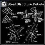 Free Steel Structure Details 2 - CAD Design | Download CAD Drawings | AutoCAD Blocks | AutoCAD Symbols | CAD Drawings | Architecture Details│Landscape Details | See more about AutoCAD, Cad Drawing and Architecture Details