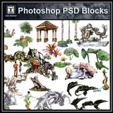 Hand-painted PSD Landscape elevation 3 - CAD Design | Download CAD Drawings | AutoCAD Blocks | AutoCAD Symbols | CAD Drawings | Architecture Details│Landscape Details | See more about AutoCAD, Cad Drawing and Architecture Details