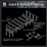 Free CAD Details-Joist & Rafter Blocking - CAD Design | Download CAD Drawings | AutoCAD Blocks | AutoCAD Symbols | CAD Drawings | Architecture Details│Landscape Details | See more about AutoCAD, Cad Drawing and Architecture Details