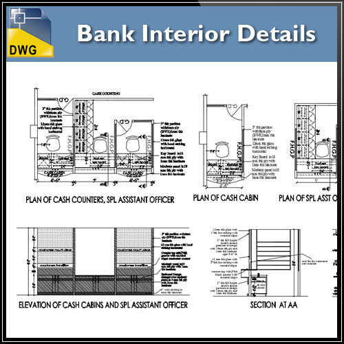 Bank interior design drawings - CAD Design | Download CAD Drawings | AutoCAD Blocks | AutoCAD Symbols | CAD Drawings | Architecture Details│Landscape Details | See more about AutoCAD, Cad Drawing and Architecture Details