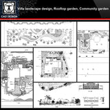 ★【Villa Landscape design,Rooftop garden,Community garden CAD Drawings Bundle V.5】All kinds of Landscape design CAD Drawings - CAD Design | Download CAD Drawings | AutoCAD Blocks | AutoCAD Symbols | CAD Drawings | Architecture Details│Landscape Details | See more about AutoCAD, Cad Drawing and Architecture Details