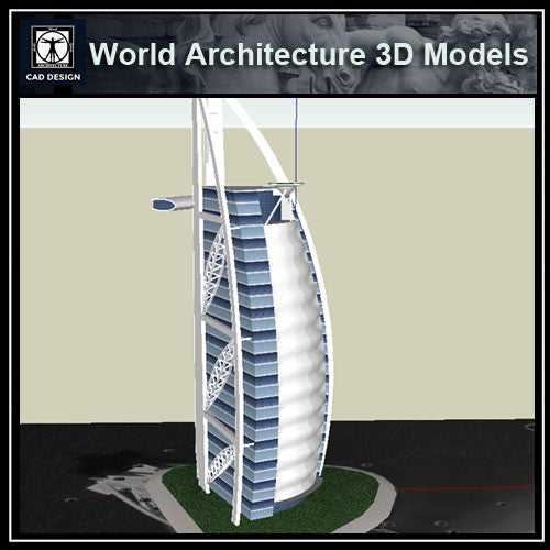 Sketchup 3D Architecture models- Sailboat 3d building dubai - CAD Design | Download CAD Drawings | AutoCAD Blocks | AutoCAD Symbols | CAD Drawings | Architecture Details│Landscape Details | See more about AutoCAD, Cad Drawing and Architecture Details