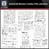 ★【Autocad Blocks Combo Pak Libraries V.1】All kinds of CAD blocks Bundle - CAD Design | Download CAD Drawings | AutoCAD Blocks | AutoCAD Symbols | CAD Drawings | Architecture Details│Landscape Details | See more about AutoCAD, Cad Drawing and Architecture Details