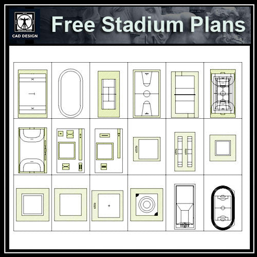 Free Stadium Plans - CAD Design | Download CAD Drawings | AutoCAD Blocks | AutoCAD Symbols | CAD Drawings | Architecture Details│Landscape Details | See more about AutoCAD, Cad Drawing and Architecture Details