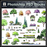 Hand-painted PSD Tree Blocks 3 - CAD Design | Download CAD Drawings | AutoCAD Blocks | AutoCAD Symbols | CAD Drawings | Architecture Details│Landscape Details | See more about AutoCAD, Cad Drawing and Architecture Details