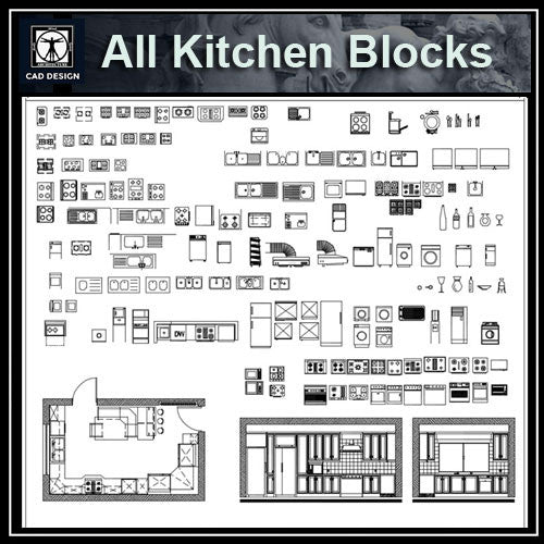 All Kitchen Blocks Cad Design Free