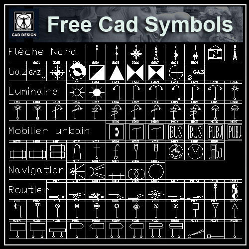 Free Interior Design Symbols | CAD Download – CAD Design | Free CAD ...