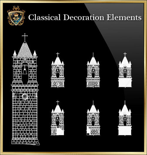 Free Classical Decoration Blocks V.17 - CAD Design | Download CAD Drawings | AutoCAD Blocks | AutoCAD Symbols | CAD Drawings | Architecture Details│Landscape Details | See more about AutoCAD, Cad Drawing and Architecture Details