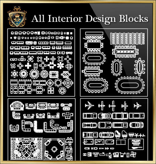 Interior Design CAD Blocks Collection V.1 – CAD Design | Free CAD ...