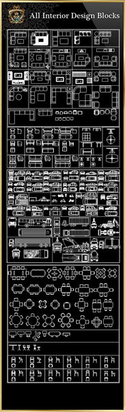 Interior Design CAD Blocks Collection V.4 | CAD Download – CAD Design ...
