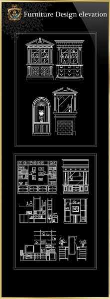 Furniture Design elevation-CAD Blocks | CAD Download – CAD Design ...