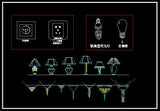 Lights and Lamps Blocks - CAD Design | Download CAD Drawings | AutoCAD Blocks | AutoCAD Symbols | CAD Drawings | Architecture Details│Landscape Details | See more about AutoCAD, Cad Drawing and Architecture Details