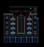 Building Elevation 8 - CAD Design | Download CAD Drawings | AutoCAD Blocks | AutoCAD Symbols | CAD Drawings | Architecture Details│Landscape Details | See more about AutoCAD, Cad Drawing and Architecture Details