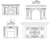 Free Decorative Elements V5 - CAD Design | Download CAD Drawings | AutoCAD Blocks | AutoCAD Symbols | CAD Drawings | Architecture Details│Landscape Details | See more about AutoCAD, Cad Drawing and Architecture Details