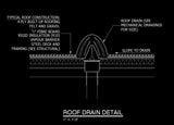 Free CAD Details-Roof Drain Detail - CAD Design | Download CAD Drawings | AutoCAD Blocks | AutoCAD Symbols | CAD Drawings | Architecture Details│Landscape Details | See more about AutoCAD, Cad Drawing and Architecture Details