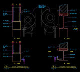 Free CAD Details- Door Details - CAD Design | Download CAD Drawings | AutoCAD Blocks | AutoCAD Symbols | CAD Drawings | Architecture Details│Landscape Details | See more about AutoCAD, Cad Drawing and Architecture Details