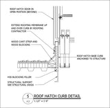 Free CAD Details-Roof Hatch Curb Detail - CAD Design | Download CAD Drawings | AutoCAD Blocks | AutoCAD Symbols | CAD Drawings | Architecture Details│Landscape Details | See more about AutoCAD, Cad Drawing and Architecture Details