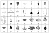 Lights and Lamps Blocks - CAD Design | Download CAD Drawings | AutoCAD Blocks | AutoCAD Symbols | CAD Drawings | Architecture Details│Landscape Details | See more about AutoCAD, Cad Drawing and Architecture Details