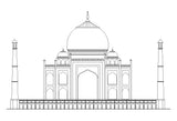 The TAJ-MAHAL - CAD Design | Download CAD Drawings | AutoCAD Blocks | AutoCAD Symbols | CAD Drawings | Architecture Details│Landscape Details | See more about AutoCAD, Cad Drawing and Architecture Details