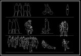 Free People Blocks - CAD Design | Download CAD Drawings | AutoCAD Blocks | AutoCAD Symbols | CAD Drawings | Architecture Details│Landscape Details | See more about AutoCAD, Cad Drawing and Architecture Details