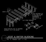 Free CAD Details-Joist & Rafter Blocking - CAD Design | Download CAD Drawings | AutoCAD Blocks | AutoCAD Symbols | CAD Drawings | Architecture Details│Landscape Details | See more about AutoCAD, Cad Drawing and Architecture Details