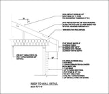 Free CAD Details-Roof To Wall Detail - CAD Design | Download CAD Drawings | AutoCAD Blocks | AutoCAD Symbols | CAD Drawings | Architecture Details│Landscape Details | See more about AutoCAD, Cad Drawing and Architecture Details