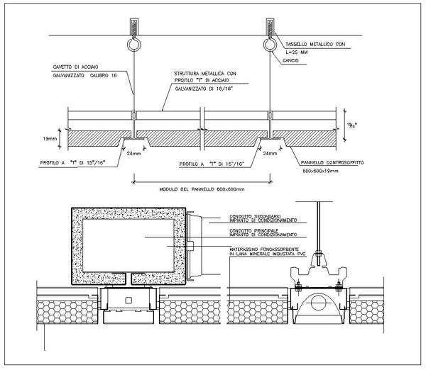 Free Cad Detail Of Suspended Ceiling Section free-cad-detail-of-suspended-ceiling-section