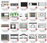 Chinese Landscape Wall Design-Sketchup Models(Best Recommanded!!) - CAD Design | Download CAD Drawings | AutoCAD Blocks | AutoCAD Symbols | CAD Drawings | Architecture Details│Landscape Details | See more about AutoCAD, Cad Drawing and Architecture Details
