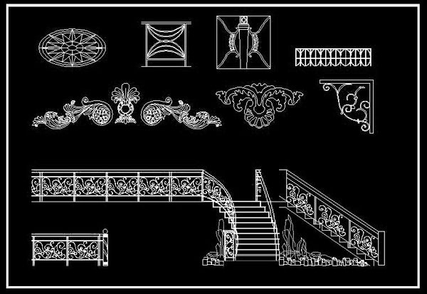 Railing Cad Block Design Free Download Autocad Dwg Balustrade System