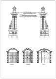 Ornamental Parts of Buildings 4 - CAD Design | Download CAD Drawings | AutoCAD Blocks | AutoCAD Symbols | CAD Drawings | Architecture Details│Landscape Details | See more about AutoCAD, Cad Drawing and Architecture Details