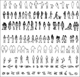 All People Blocks - CAD Design | Download CAD Drawings | AutoCAD Blocks | AutoCAD Symbols | CAD Drawings | Architecture Details│Landscape Details | See more about AutoCAD, Cad Drawing and Architecture Details