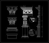 Free Decorative Elements V.2 - CAD Design | Download CAD Drawings | AutoCAD Blocks | AutoCAD Symbols | CAD Drawings | Architecture Details│Landscape Details | See more about AutoCAD, Cad Drawing and Architecture Details