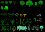 Tree and elevation bundle 2 - CAD Design | Download CAD Drawings | AutoCAD Blocks | AutoCAD Symbols | CAD Drawings | Architecture Details│Landscape Details | See more about AutoCAD, Cad Drawing and Architecture Details
