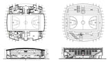 Stadium Section - CAD Design | Download CAD Drawings | AutoCAD Blocks | AutoCAD Symbols | CAD Drawings | Architecture Details│Landscape Details | See more about AutoCAD, Cad Drawing and Architecture Details