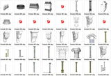 European Architecture Elements 3D Models-Sketchup 3D Models - CAD Design | Download CAD Drawings | AutoCAD Blocks | AutoCAD Symbols | CAD Drawings | Architecture Details│Landscape Details | See more about AutoCAD, Cad Drawing and Architecture Details