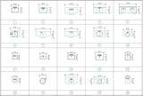 Toilet and Bathroom Cad Set - CAD Design | Download CAD Drawings | AutoCAD Blocks | AutoCAD Symbols | CAD Drawings | Architecture Details│Landscape Details | See more about AutoCAD, Cad Drawing and Architecture Details