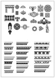 Ornamental Parts of Buildings 4 - CAD Design | Download CAD Drawings | AutoCAD Blocks | AutoCAD Symbols | CAD Drawings | Architecture Details│Landscape Details | See more about AutoCAD, Cad Drawing and Architecture Details
