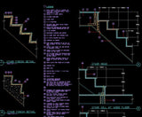Stair Details - CAD Design | Download CAD Drawings | AutoCAD Blocks | AutoCAD Symbols | CAD Drawings | Architecture Details│Landscape Details | See more about AutoCAD, Cad Drawing and Architecture Details