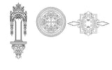Free Decorative Elements V8 - CAD Design | Download CAD Drawings | AutoCAD Blocks | AutoCAD Symbols | CAD Drawings | Architecture Details│Landscape Details | See more about AutoCAD, Cad Drawing and Architecture Details