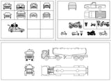 Transportation Blocks Bundle - CAD Design | Download CAD Drawings | AutoCAD Blocks | AutoCAD Symbols | CAD Drawings | Architecture Details│Landscape Details | See more about AutoCAD, Cad Drawing and Architecture Details