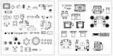 All Interior Design Blocks 1 - CAD Design | Download CAD Drawings | AutoCAD Blocks | AutoCAD Symbols | CAD Drawings | Architecture Details│Landscape Details | See more about AutoCAD, Cad Drawing and Architecture Details