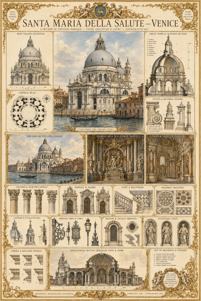 St. Paul's Cathedral & El Escorial Architectural Details | English Baroque & Spanish Renaissance CAD Reference