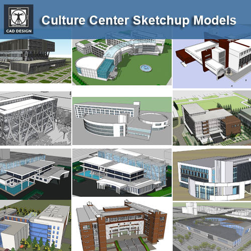 【Download 15 Culture Center Sketchup Models】 (Recommanded!!)