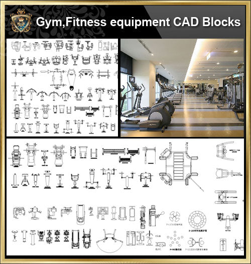 ★【All Gym,Fitness equipment CAD Blocks Bundle-Stadium,Gymnasium, playground, sports hall】@Gem CAD Blocks,Autocad Blocks,Drawings,CAD Details