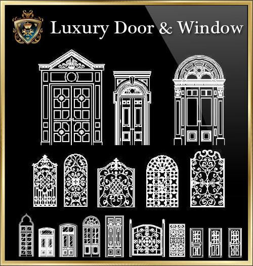 90 Types of Luxury Door & Window Design(Recommanded!!)