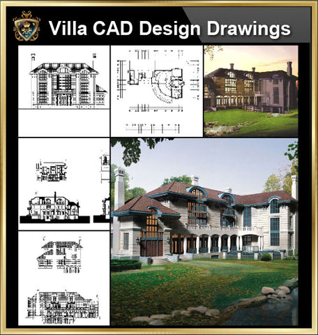 Villa Design CAD Drawings