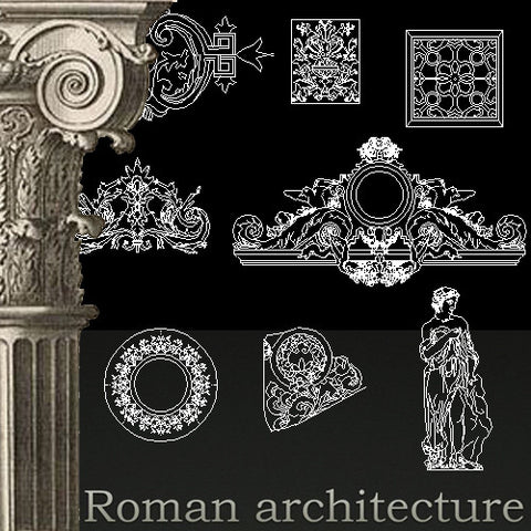 Free Classical Decoration Blocks
