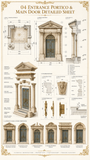 Classical European Architectural Details Master Sheet | CAD Reference Collection
