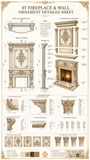 Classical European Architectural Details Master Sheet | CAD Reference Collection